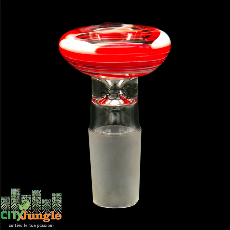 G-spot - Braciere Pure bowl cone rosso/bianco 18.8mm