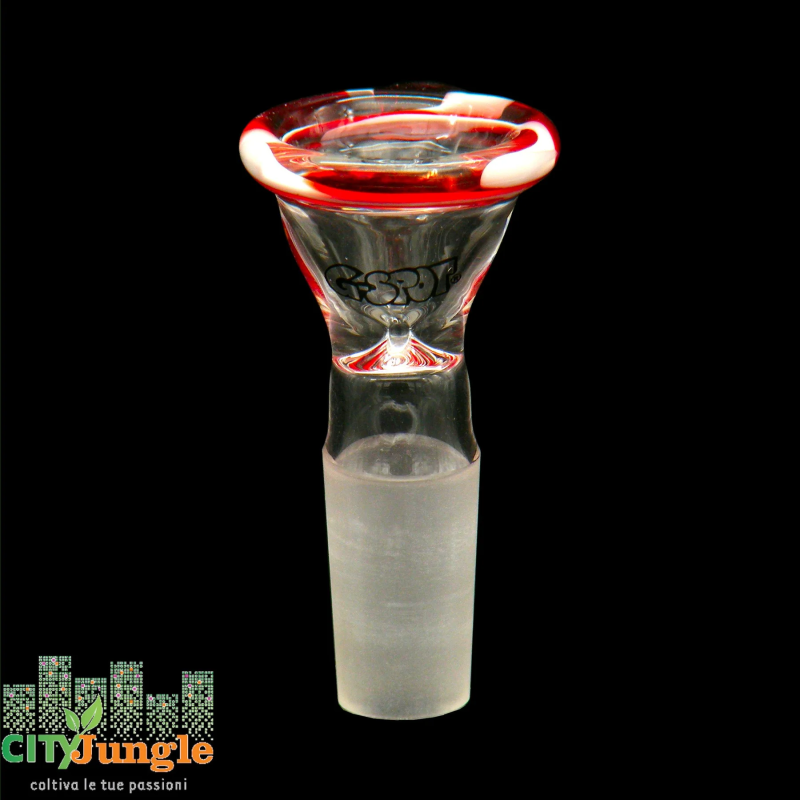 G-spot - Braciere Pure bowl cone rosso/bianco 14.5mm