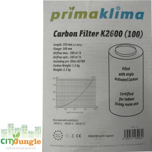 PRIMA KLIMA - Filtro Carboni Attivi Ø100